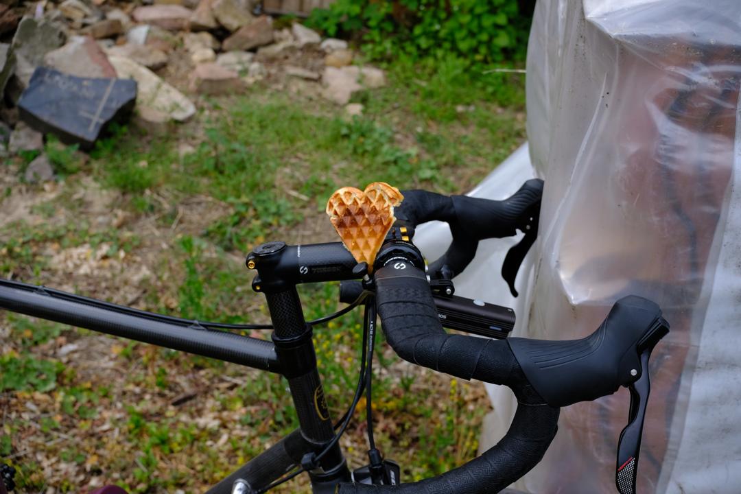 Waffel am Lenker