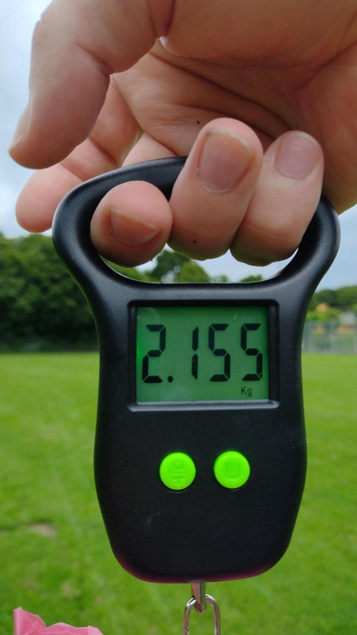 Wiegen der Muellsaecke