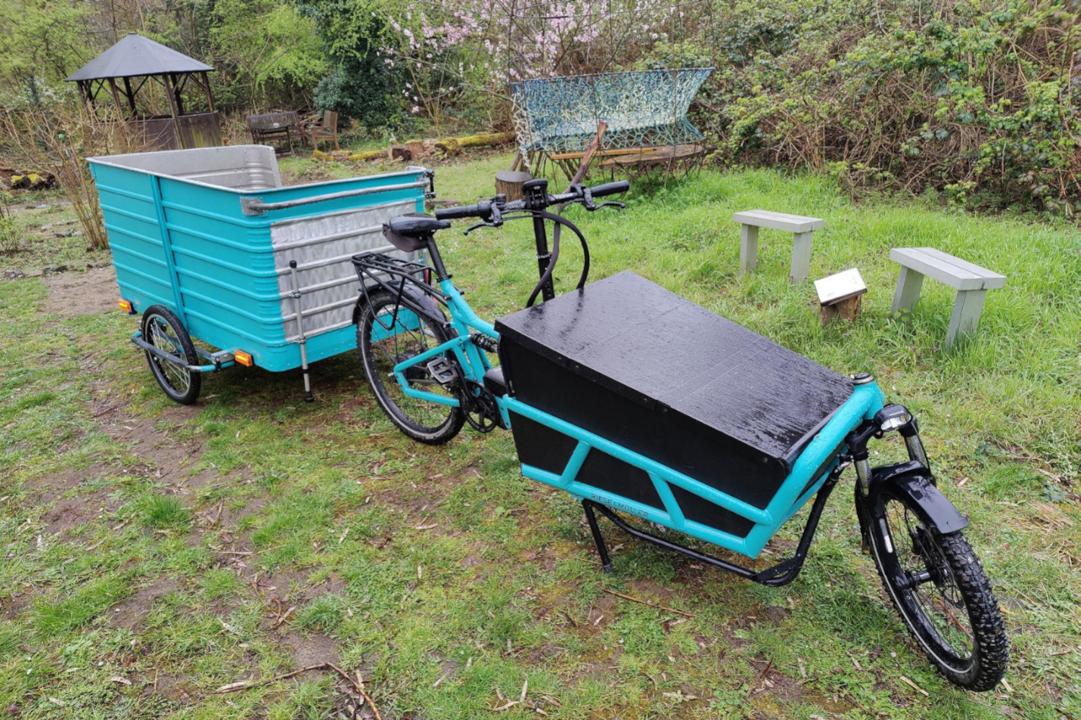 Heinerbike Langer Ludwig mit Ploggenom 3 angehaengt.