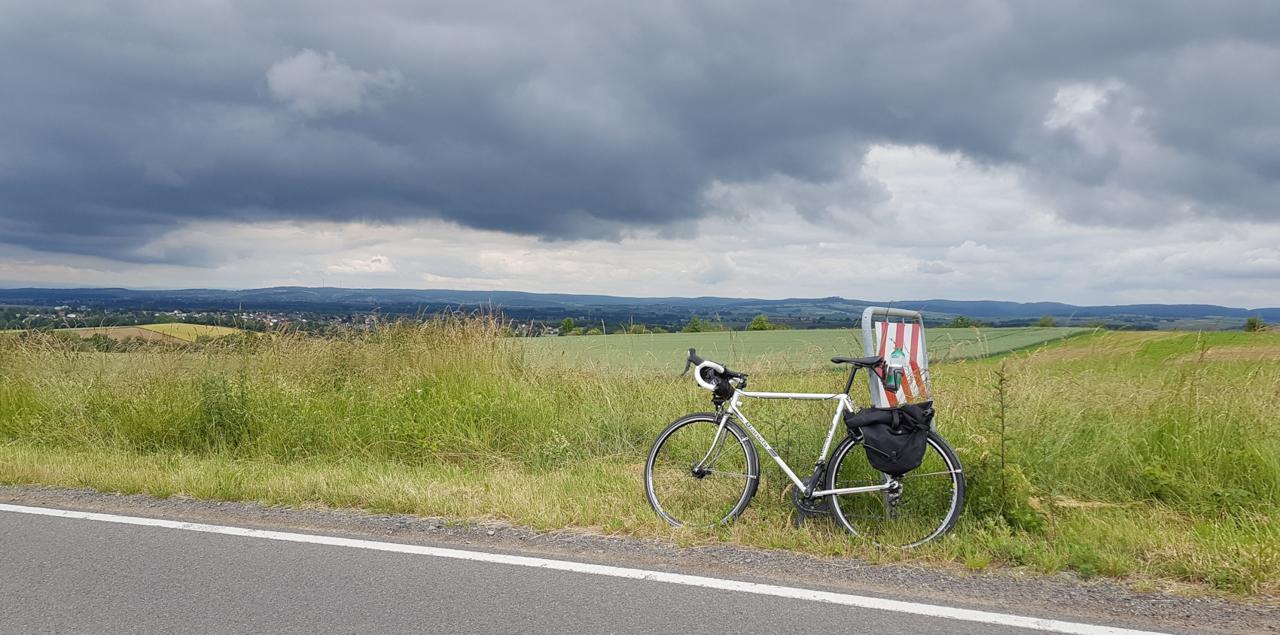 image of the bianchi, background Vorderer Odenwald