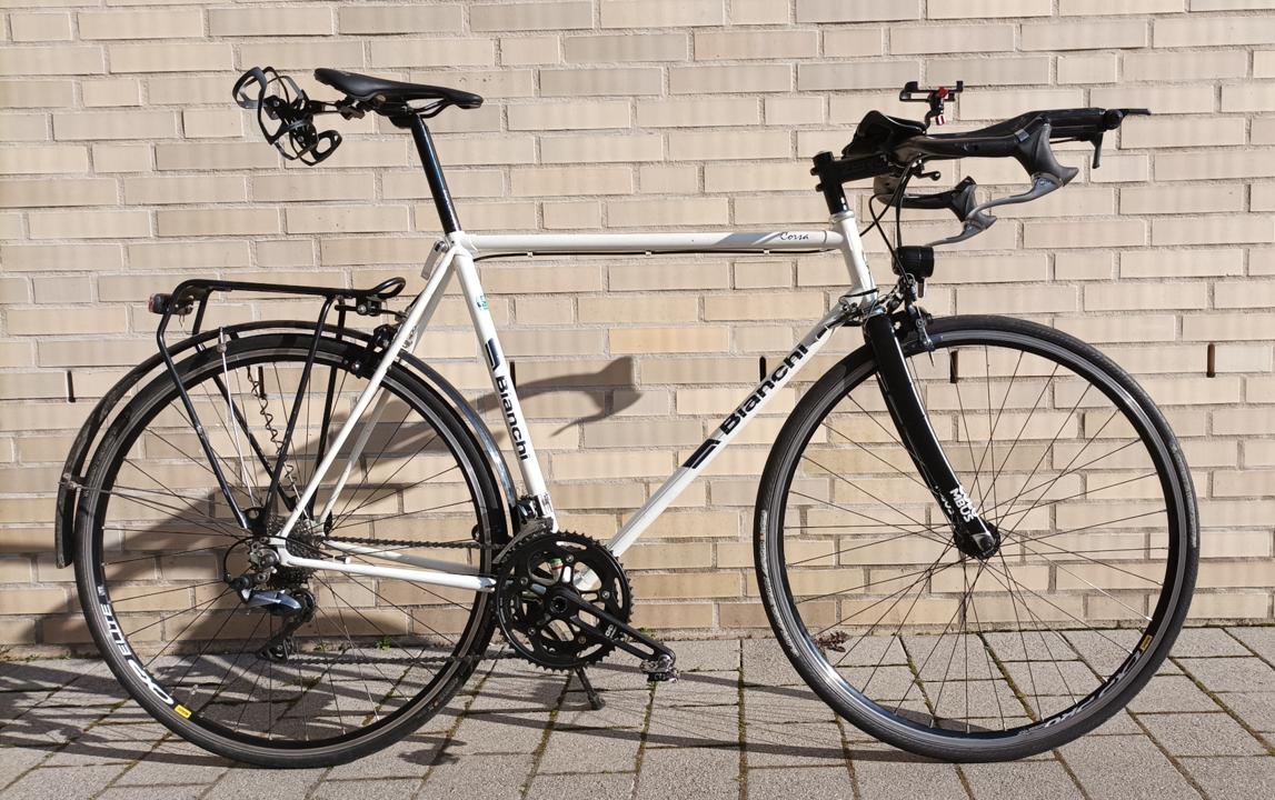 Improved Bianchi with carbon fork.