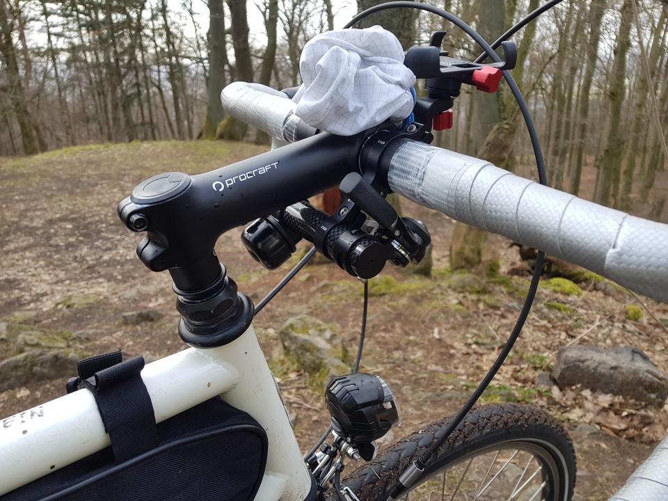 Frankenstein thumb shifter detail.