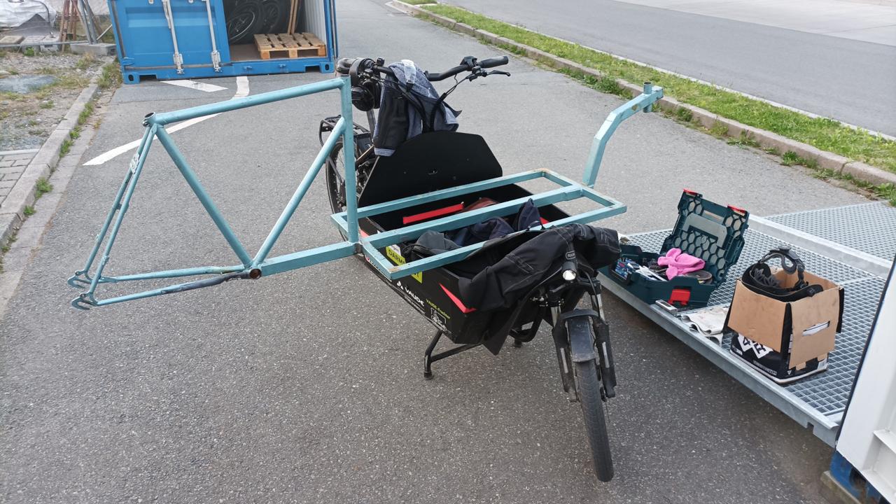 Packing again for the return trip.