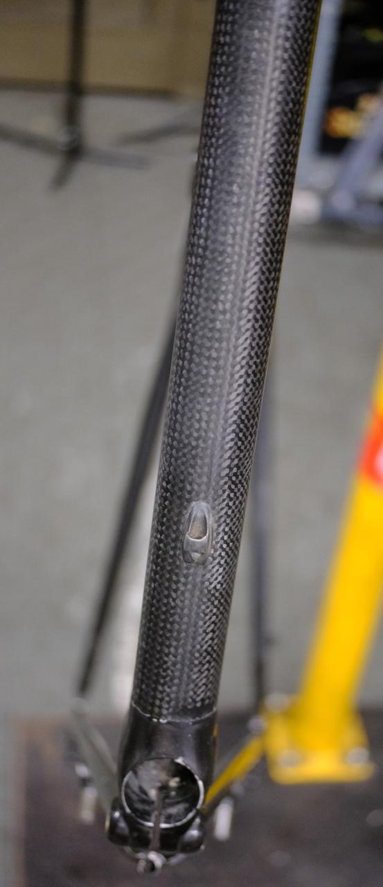 Abgeschliffenes Oberrohr