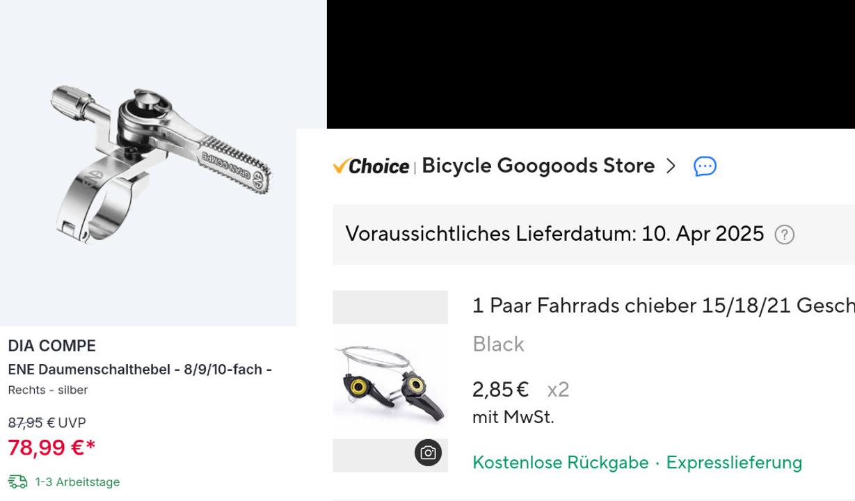 Preisvergleich Schalthebel